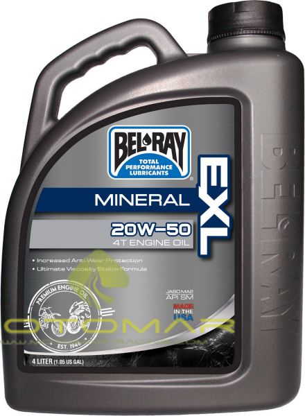 ACEITE BELRAY EXK 4T 20W50 MINERAL 4L